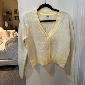 525AMERICA gingham Yellow cardigan size M